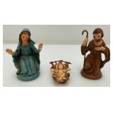 Misc. Vintage Christmas Décor Including Nativity Set And More