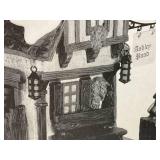 Vintage Dept. 56 Collectibles Including  Dickens "ASHLEY POND SKATING PARTY" Missing One Figure Set & Porcelain Evergreen Trees In Original Box