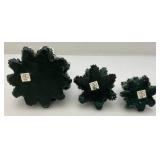 Vintage Dept. 56 Collectibles Including  Dickens "ASHLEY POND SKATING PARTY" Missing One Figure Set & Porcelain Evergreen Trees In Original Box