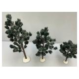 Vintage Department 56 Snow Village Trees