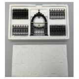 Vintage Dept. 56 Heritage Collection "KINGS ROAD CAB" And "VICTORIAN WROUGHT IRON FENCE & GATE" In Original Boxes