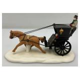 Vintage Dept. 56 Heritage Collection "KINGS ROAD CAB" And "VICTORIAN WROUGHT IRON FENCE & GATE" In Original Boxes