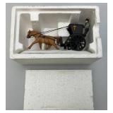 Vintage Dept. 56 Heritage Collection "KINGS ROAD CAB" And "VICTORIAN WROUGHT IRON FENCE & GATE" In Original Boxes