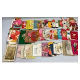 Misc. Vintage Photographs, Valentines And More (Some With Staining)