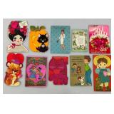 Misc. Vintage Photographs, Valentines And More (Some With Staining)