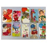 Misc. Vintage Photographs, Valentines And More (Some With Staining)