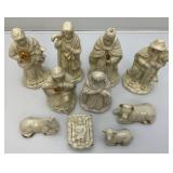 Vintage Holiday Treasures Porcelain Nativity Set