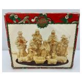 Vintage Holiday Treasures Porcelain Nativity Set