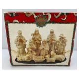Vintage Holiday Treasures Porcelain Nativity Set