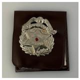 Vintage Collectible Junior Deputy Marshall Badge With Identification Card And Vinyl Wallet