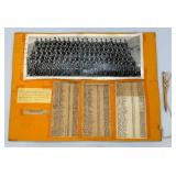 Vintage Wartime Panoramic Photo With Roster On Poster Board