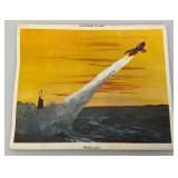 Vintage SEAPOWERS Missile Firepower Poster 34" x 37"