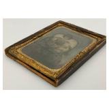 Antique Tintype Woman And Children