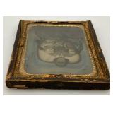 Antique Tintype Woman And Children