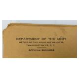 1952 United States Of America Army Officers Grade Certificate