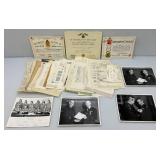 Misc. Vintage Military Photos, Papers And Certificates