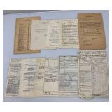Misc. Vintage Military Photos, Papers And Certificates