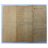 1965 CIVIL WAR ERA United States Of America Discharge Papers Signed By Edward Byrne Major Commanding The Regiment