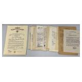 Misc. Military Papers And Certificate