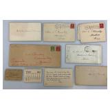 Antique Misc. Letters, Papers And More Some With Old Stamps