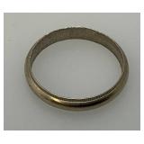 EST. $160.00 - $240.00 Vintage Size (9) 14K Marked White Gold Mens Ring 2.54 Grams