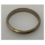 EST. $160.00 - $240.00 Vintage Size (9) 14K Marked White Gold Mens Ring 2.54 Grams