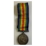 WWI Silver Medal GEORGIVS V BRITT. OWN 1914-1918 With Soldiers Name 2379441 PTE. A. E. MC CONNELL . 54-CAN. INF. Stamped On Edge