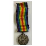 WWI Silver Medal GEORGIVS V BRITT. OWN 1914-1918 With Soldiers Name 2379441 PTE. A. E. MC CONNELL . 54-CAN. INF. Stamped On Edge