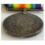 WWI Silver Medal GEORGIVS V BRITT. OWN 1914-1918 With Soldiers Name 2379441 PTE. A. E. MC CONNELL . 54-CAN. INF. Stamped On Edge