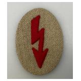 World War II GERMAN Patches With Letter For Provenance, Including Artillery Officer & Artillery OR