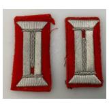 World War II GERMAN Patches With Letter For Provenance, Including Artillery Officer & Artillery OR