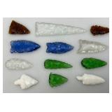 Vintage Glass Arrowheads