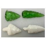 Vintage Glass Arrowheads
