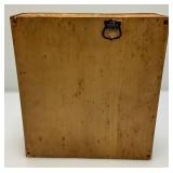 Vintage Collectible Items And Hand Carved And Inlayed Wooden Box