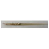 Antique Mother Of Pearl Gold Tip? Dip Ink Pen In Original Box