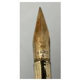 Pair Of Antique Gold Tip? Dip Ink Pens In Original Box One With Pearl Handle