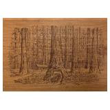 Vintage Wooden Box With Agate Rocks And More