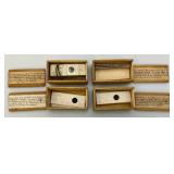 Group Of Misc. Vintage Wooden Slide Boxes Some With Slides