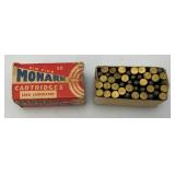 Vintage Rim Fire 22 Cal Short Monark Cartridges In Original Box