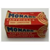 Vintage Rim Fire 22 Cal Short Monark Cartridges In Original Box