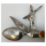 Vintage Korium Japan Camping Scout Knife W/Spoon, Fork, Scissor And More
