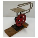 Vintage Belt Driven Hand Crank Scroll Saw