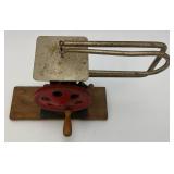 Vintage Belt Driven Hand Crank Scroll Saw