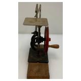Vintage Belt Driven Hand Crank Scroll Saw