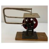 Vintage Belt Driven Hand Crank Scroll Saw