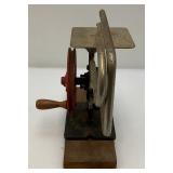 Vintage Belt Driven Hand Crank Scroll Saw