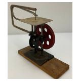 Vintage Belt Driven Hand Crank Scroll Saw
