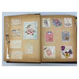 Very Old Scrap-Book With Vintage Valetines And More