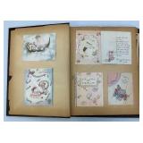 Very Old Scrap-Book With Vintage Valetines And More