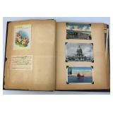 Very Old Scrap-Book With Vintage Valetines And More